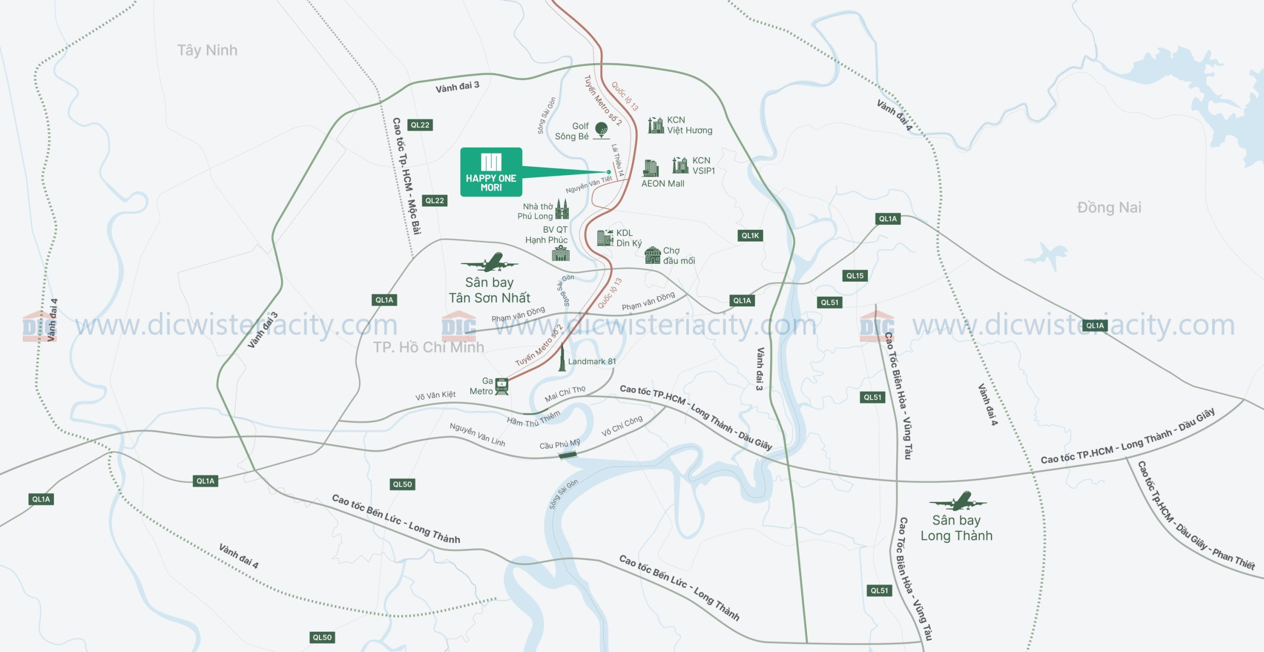 Vị Trí Happy One Mori