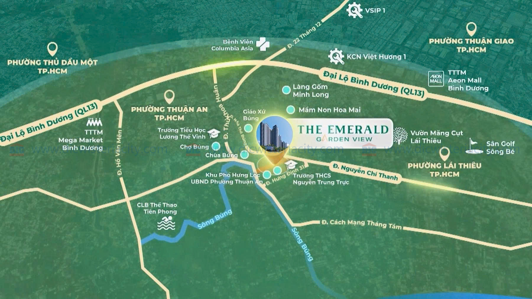 Vị Trí The Emerald Garden View